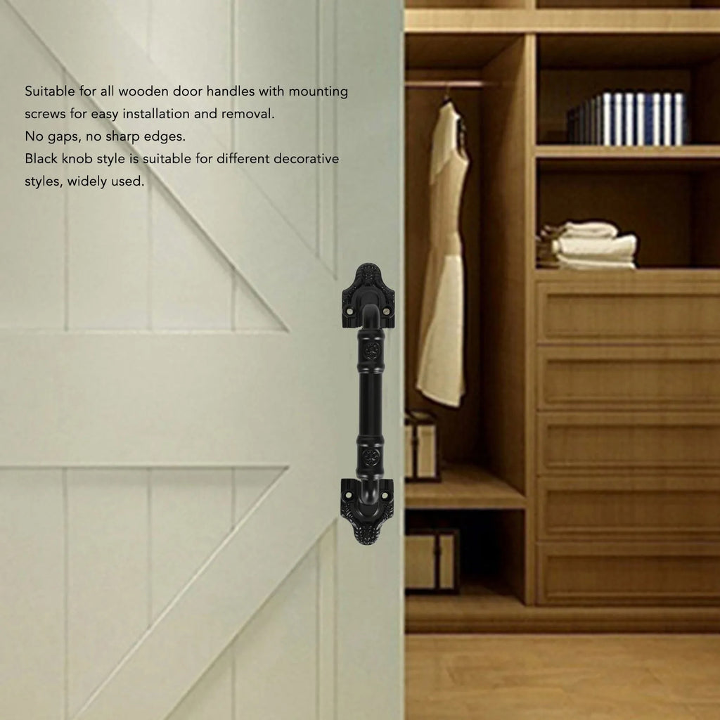 Barn Door Handles Sliding Handle Double Sided Black Pull Gates Garages