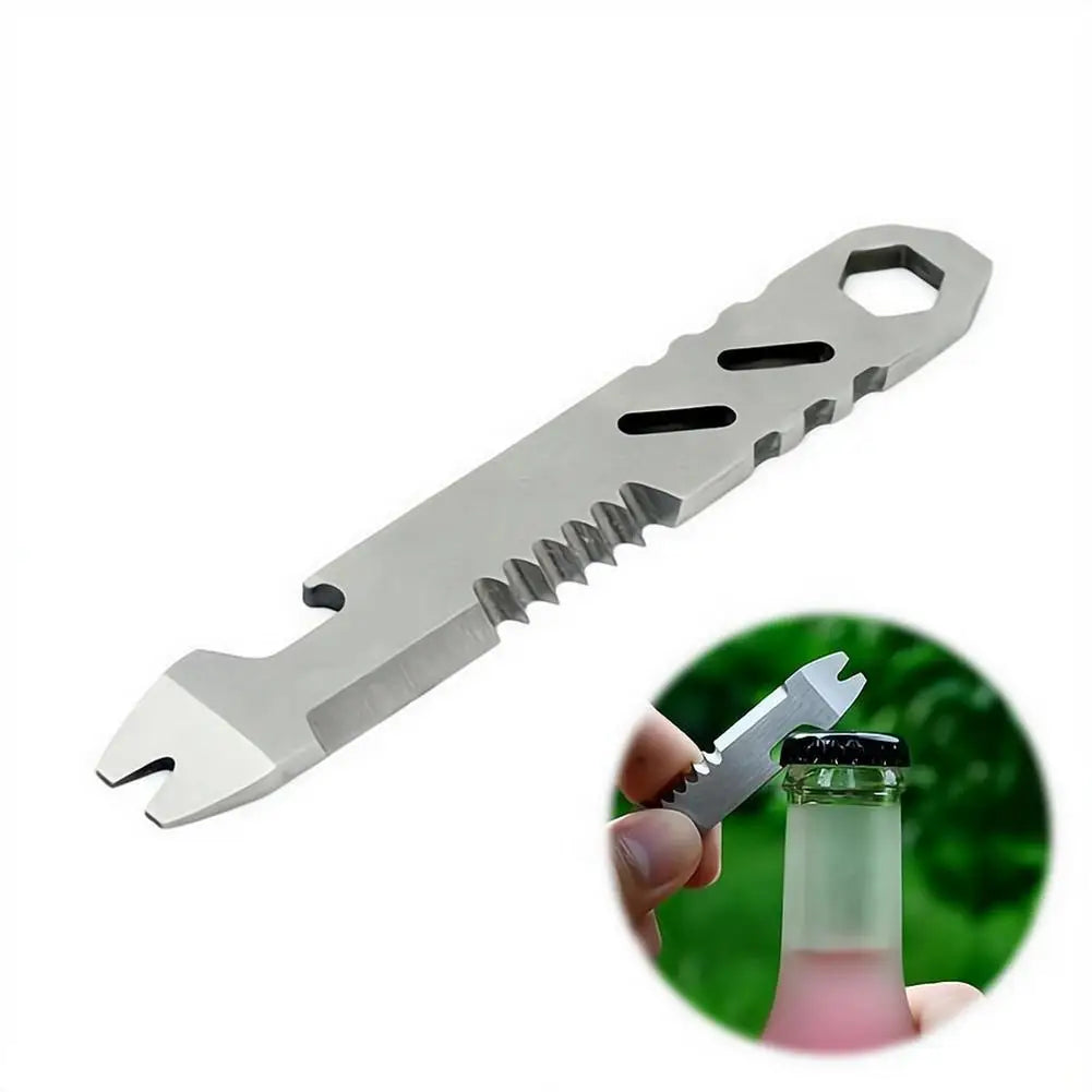 Mini Multifunctional Steel Survival Tool – Pry Bar, Wrench & Opener