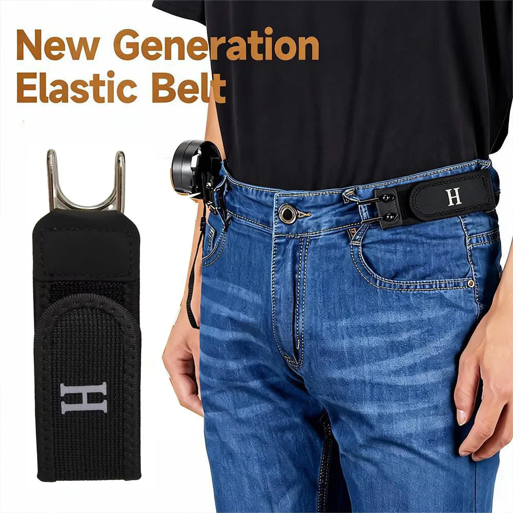 Buckleless Elastic Belt | Invisible Metal Hook Unisex EDC