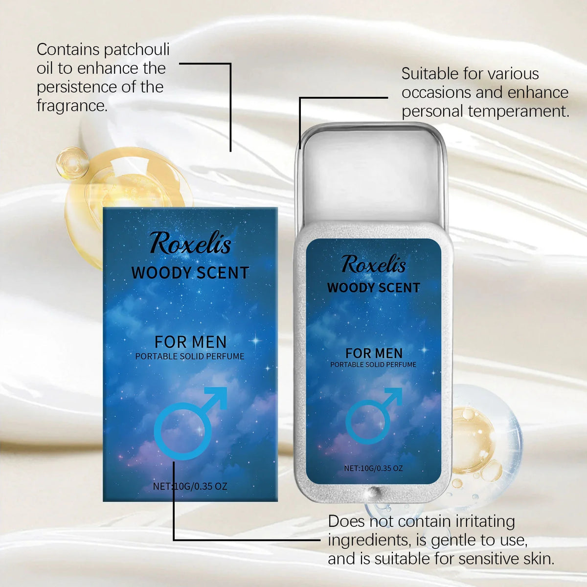 OceAura Pheromone Solid Fragrance Balm for Women & Men 10g