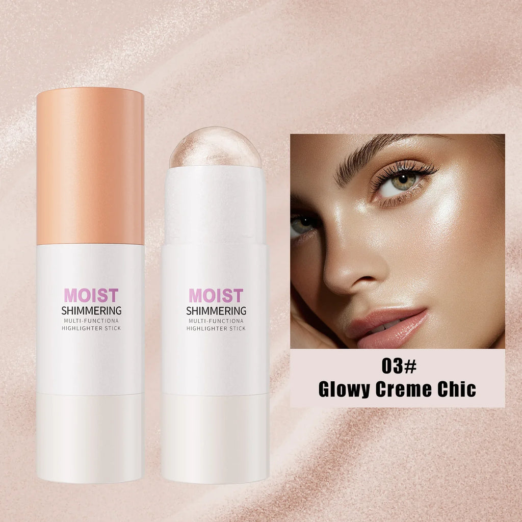 HelloKiss Highlighter Stick – Glassy Pink Ballet Face & Body