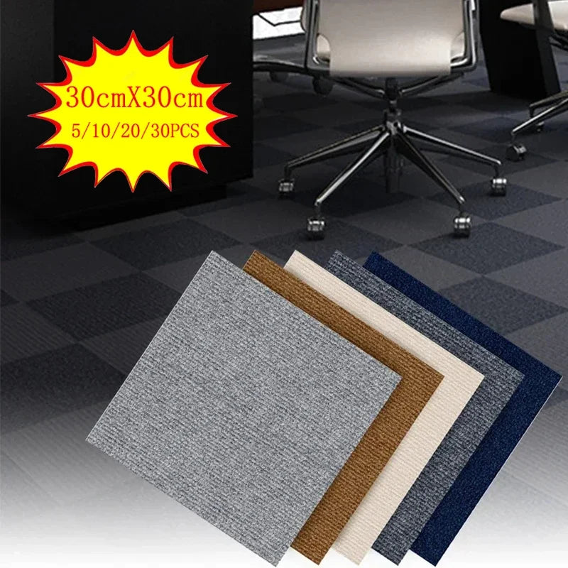 Self-Adhesive Anti-Slip Carpet Tiles 30x30cm | 5–30pcs