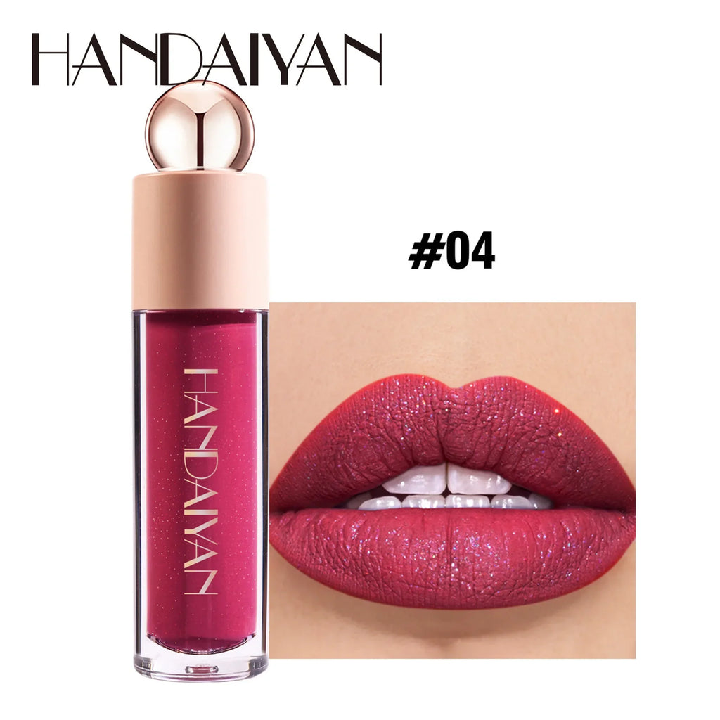 Handaiyan Shimmer Lip Gloss – Matte, Waterproof & Hydrating