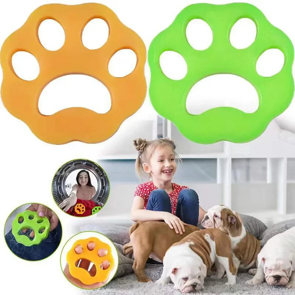 Silicone Lint & Pet Hair Remover Stickers – 4-Pack, Washable