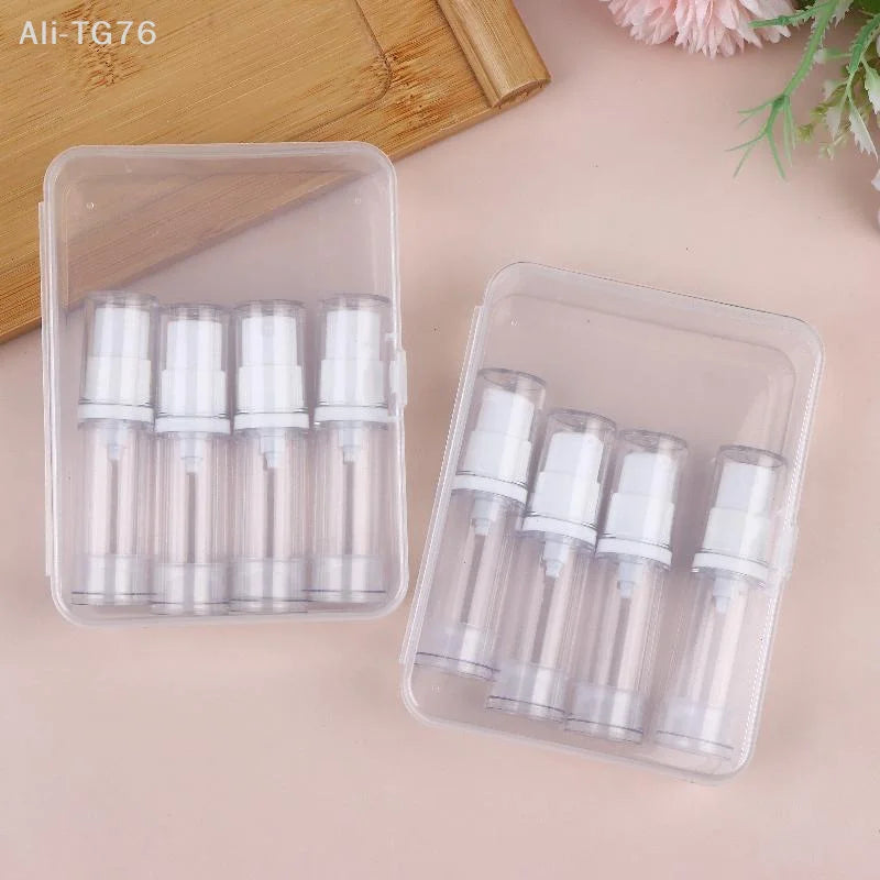 Airless Pump Bottle Set – Refillable Travel Containers 5/10/15ml