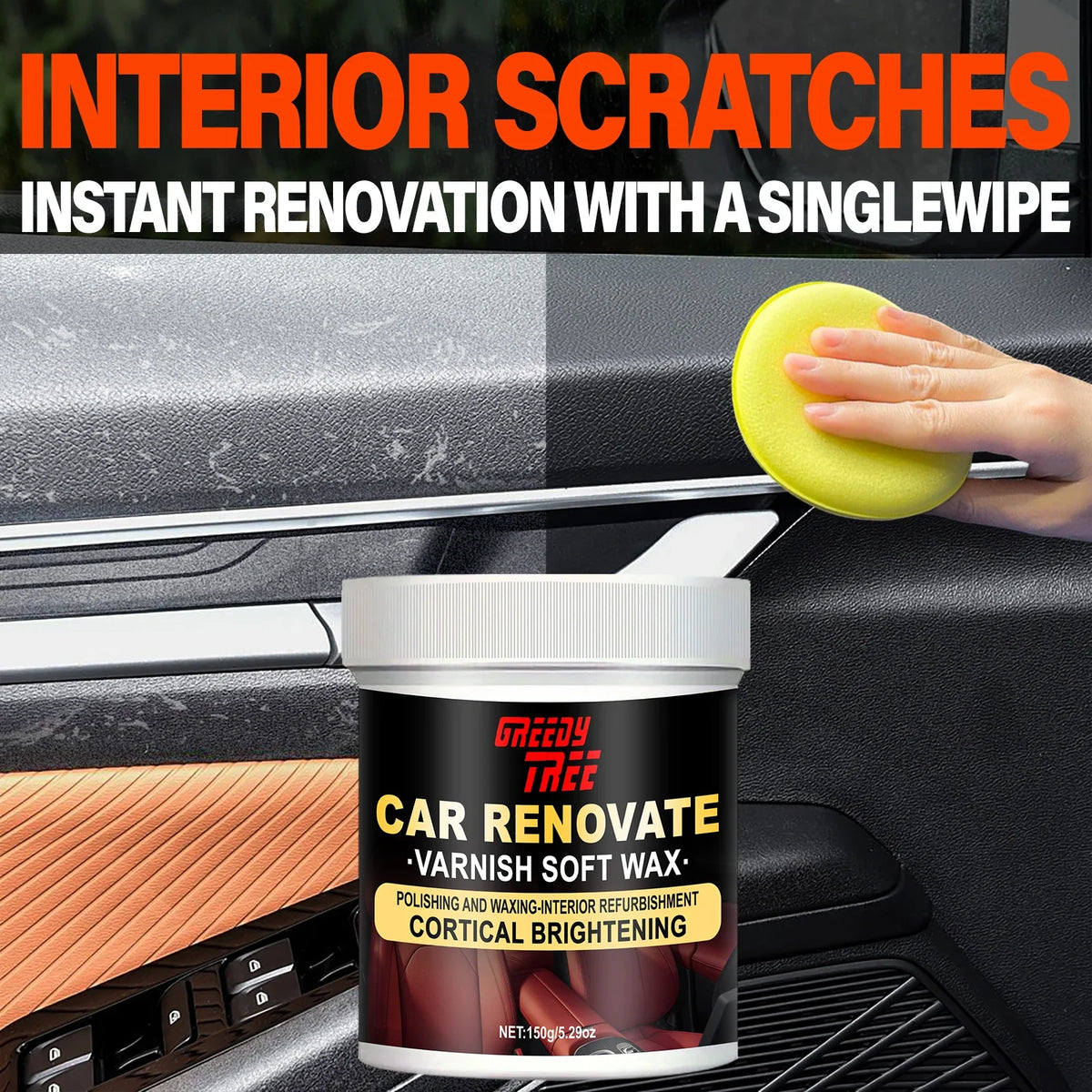 Plastic & Rubber Repair Cream – Black Restoration & Scratch Remover