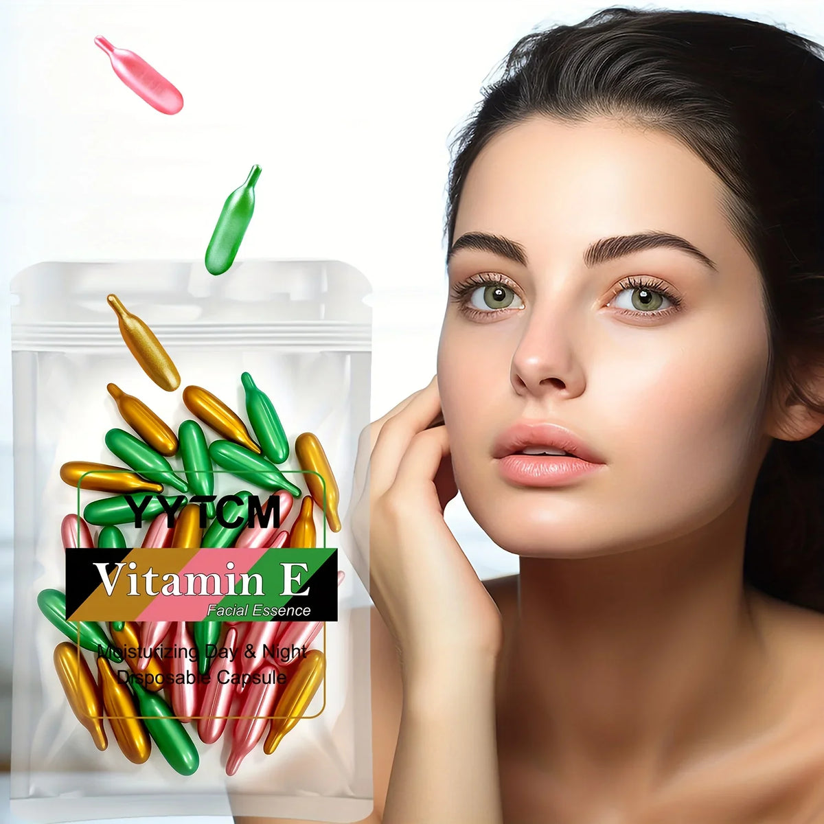 Vitamin E Single-Use Facial Essence Capsules – 30ct Moisturizer