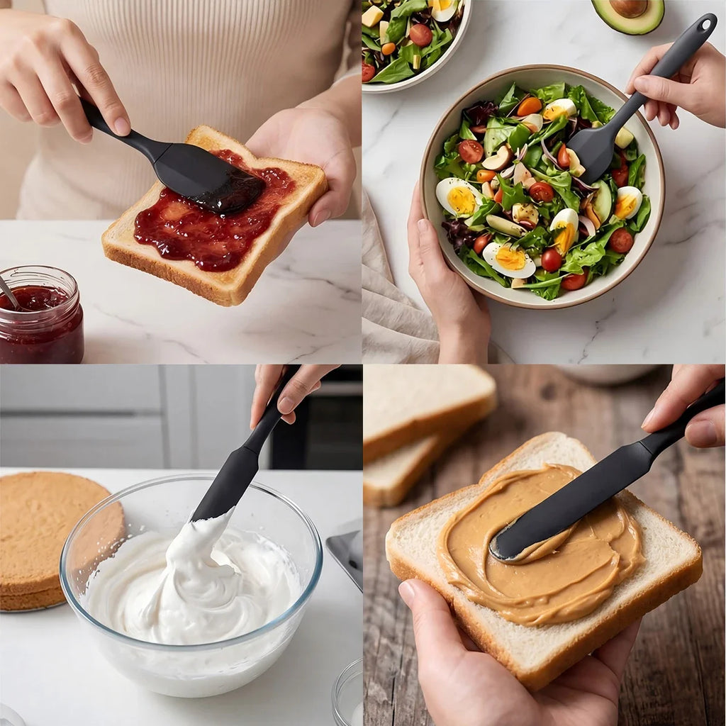 6-Piece Silicone Spatula Set – Heat Resistant & Food Grade