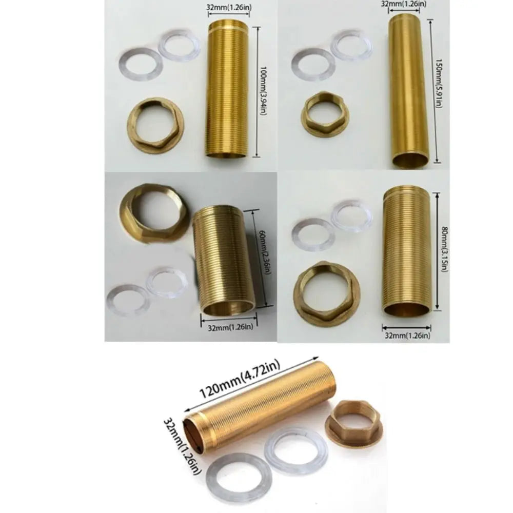 Brass Faucet Extension Nut M32 Tap Repair Kit | 60–150mm