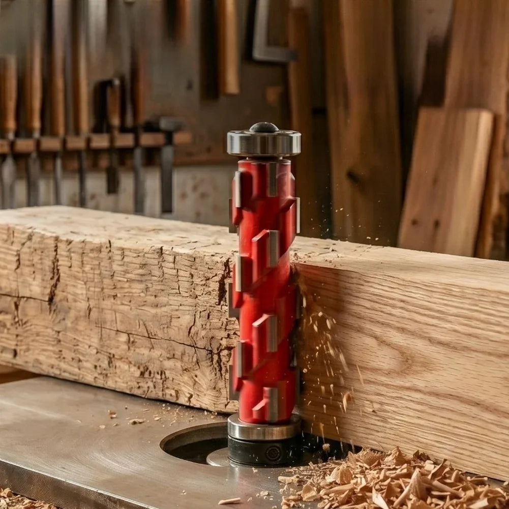 12mm 1/2" Spiral Router Bit with Bearing – Wood Trimming Cutter