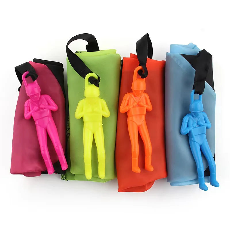4-Pack Mini Parachute Toy Set for Kids – Outdoor Beach Fun