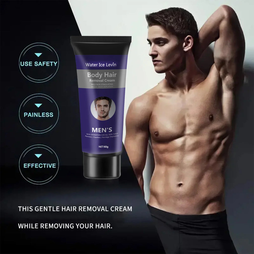Men's Painless Hair Removal Cream – Growth Inhibitor 60g