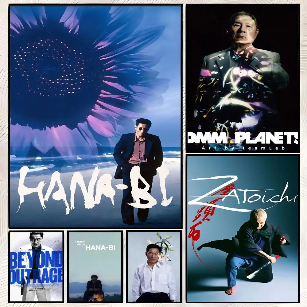 Takeshi Kitano HD Wall Art Poster – Self-Stick Waterproof