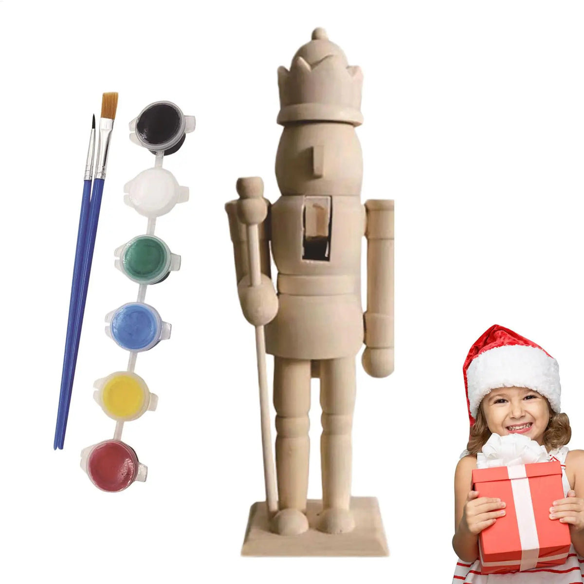 Paint Own Wooden Nutcracker Soldiers Unpainted Wood Unfinished Kids