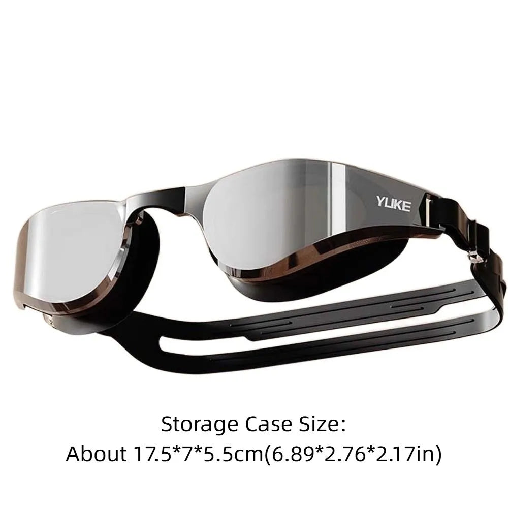 Anti-Fog Waterproof Swimming Goggles – UV Protection Wide View