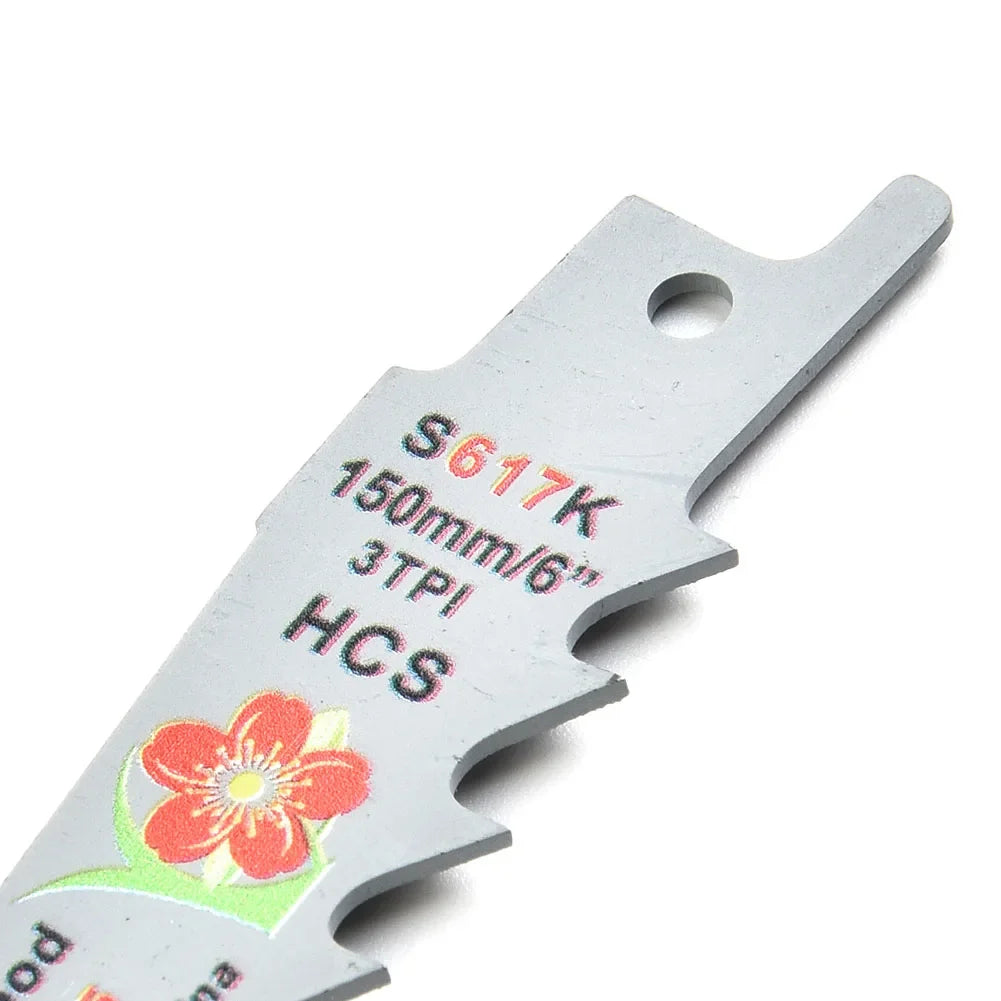 6 Inches 3 TPI HCS Reciprocating Saw Blades Cutting Wood Multi PVC