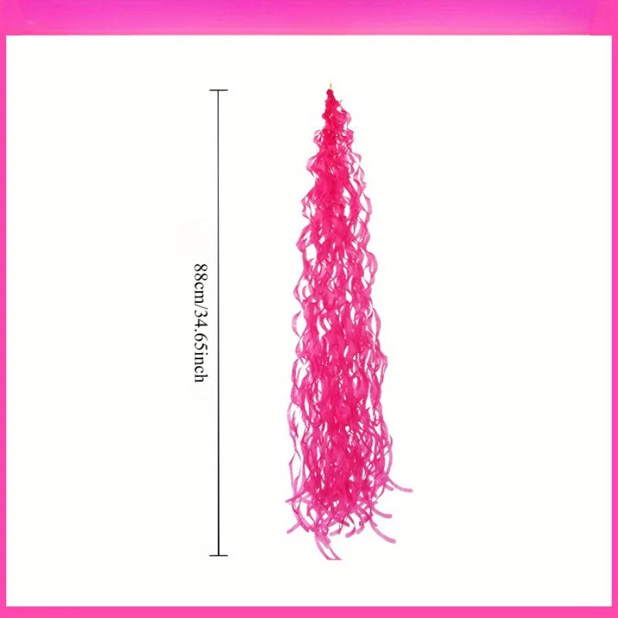 10 Pack Rainbow Spiral Tassel Hanging Streamers | Party Decor