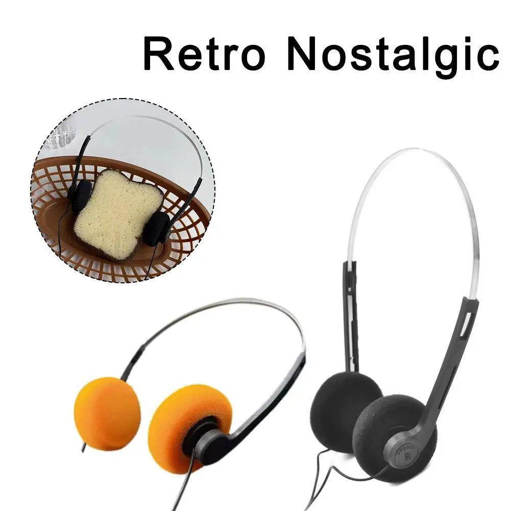 GRWIBEOU Retro Vintage Wired Headphones – HiFi Noise Isolating