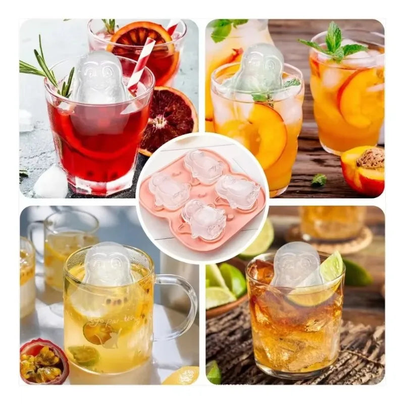 KEMORELA Penguin Silicone Ice Cube Tray with Lid | BPA-Free
