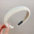 Colorful Spong Linen Headdress Simple Basic Face-washing Headband