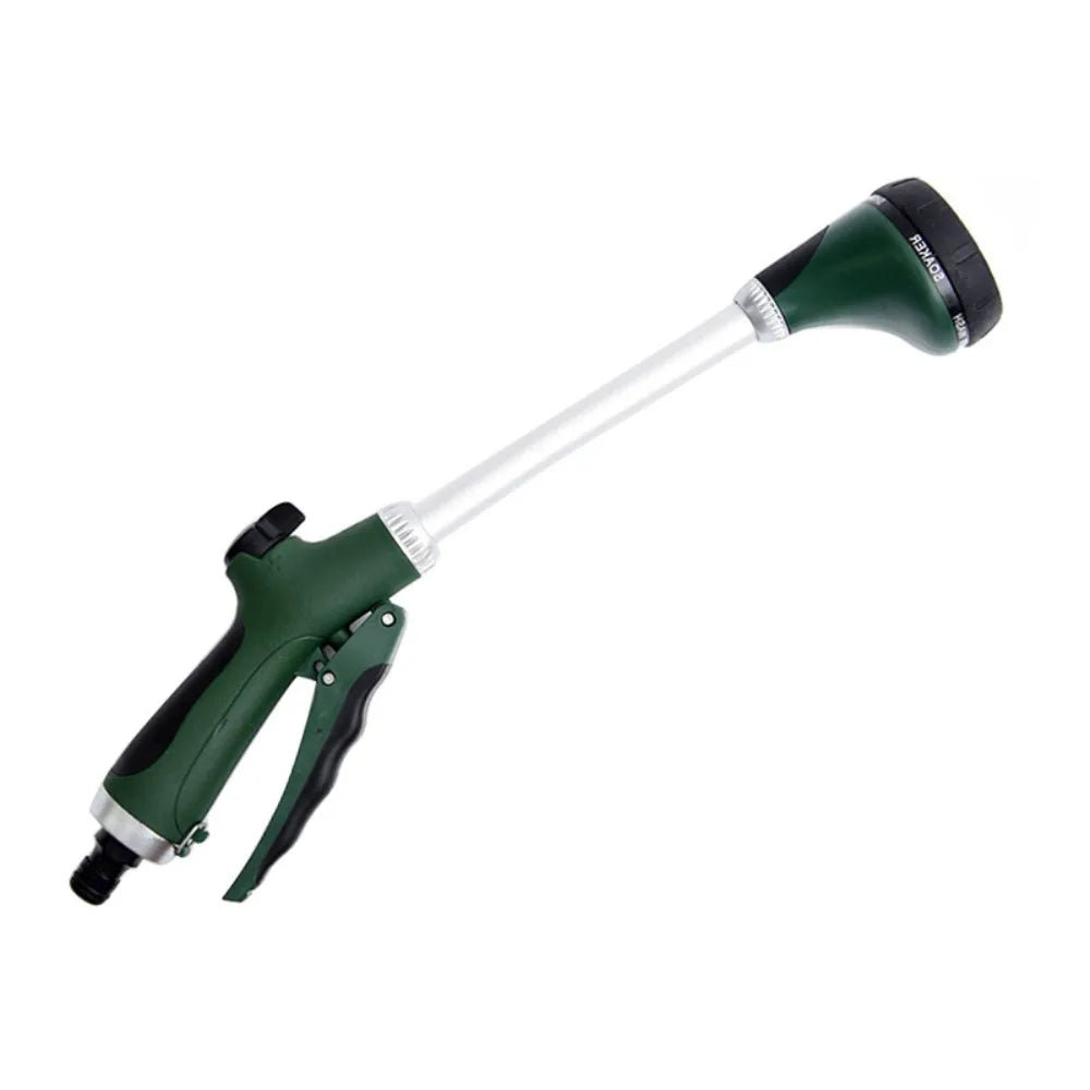 Long Handle Garden Hose Nozzle – 8-Mode Adjustable Spray