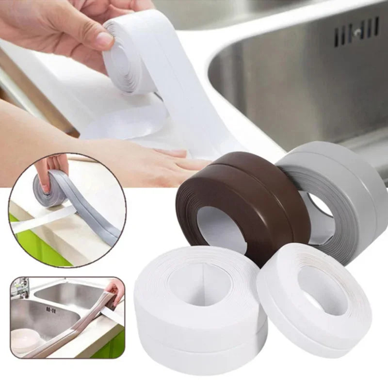 PVC Waterproof Sealing Tape – Self-Adhesive Kitchen & Bath Caulk