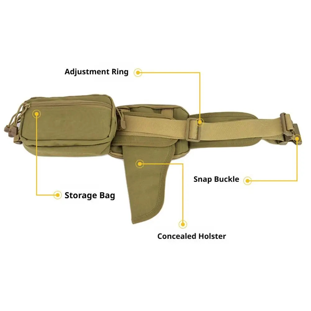 Oxford Tactical Waist Bag – Waterproof Unisex Fanny Pack