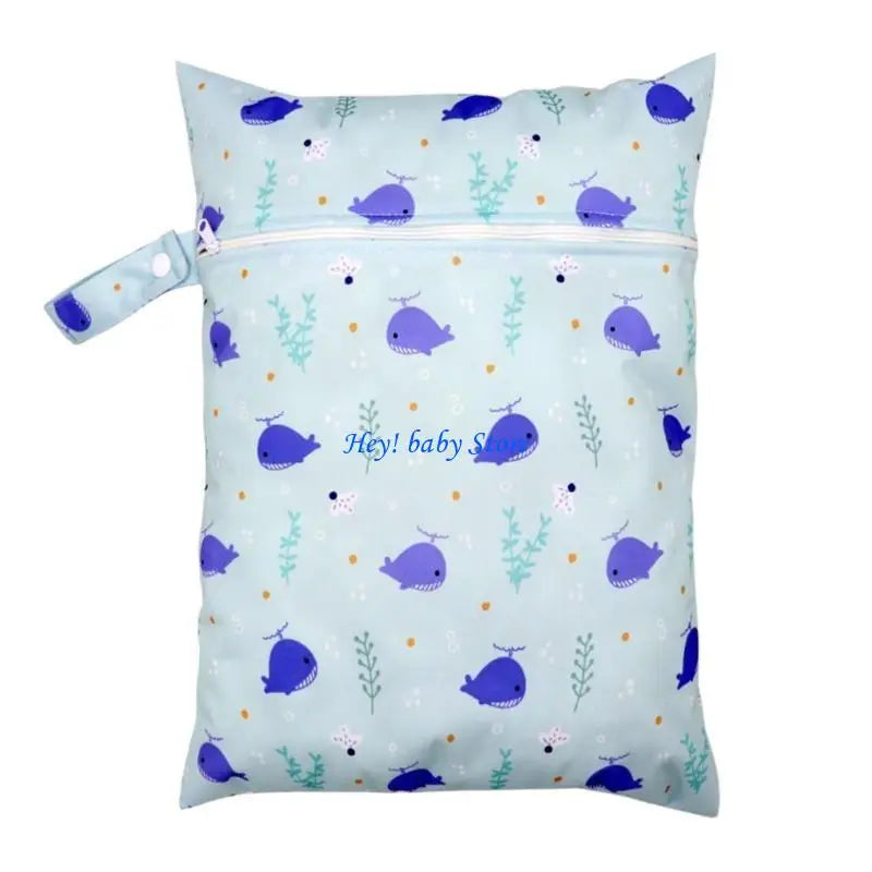 Foldable Baby Diaper Bag | Cartoon Print Stroller Pack