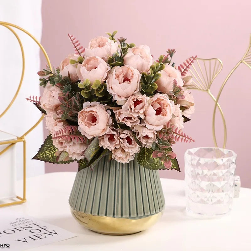 Fleurs Artificielles Pivoine Ronghua D Coration Maison Mariage