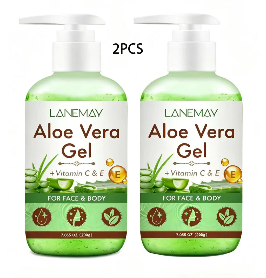 2-Pack Vitamin C & E Aloe Vera Gel – Face & Body Moisturizer