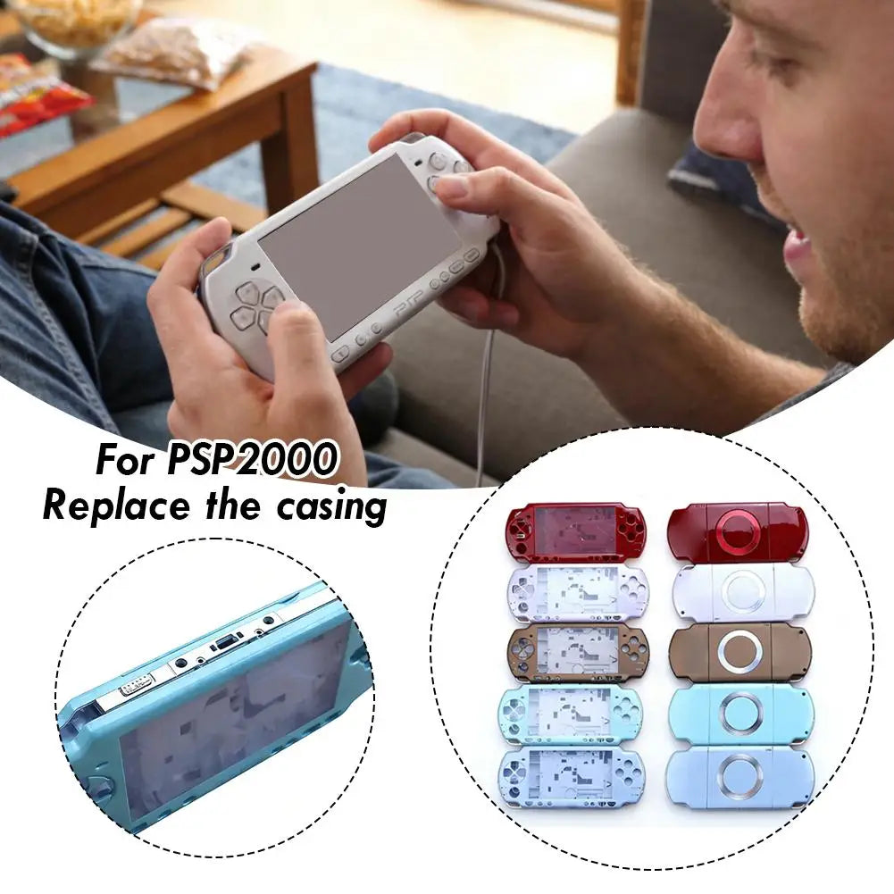 PSP 2000 Full Replacement Housing Shell Kit – Buttons & Screws