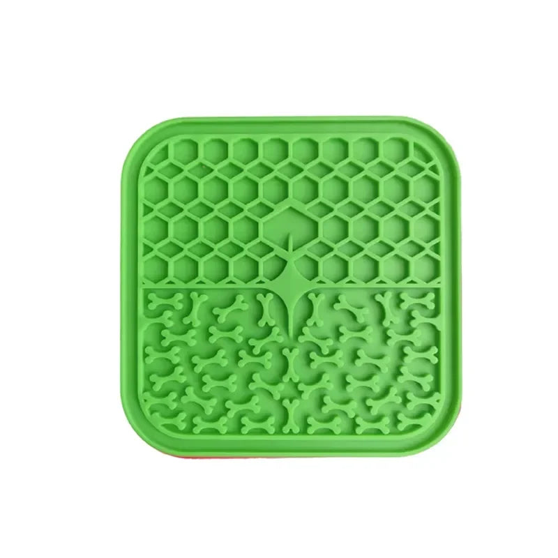 Silicone Licking Mat Dogs Slow Feeder Bowl Prevent Fast Eating Relief
