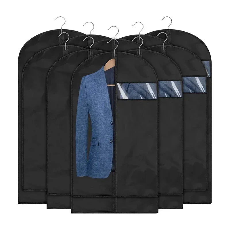Dustproof Cloth Cover Bags Clothes Hanging Garment Dress Suit Coat