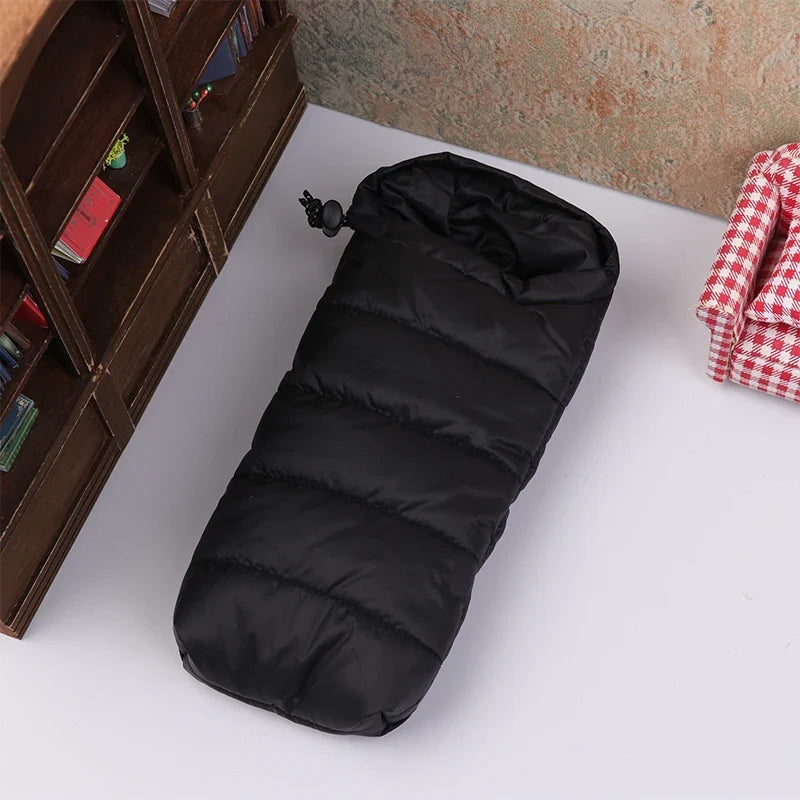 Miniature Dollhouse Sleeping Bag – Camping Scene Accessory