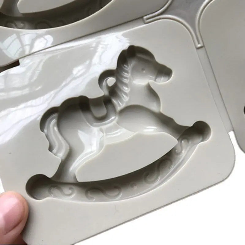 4-Cavity Trojan Horse Silicone Mold – Soap, Resin & Wax
