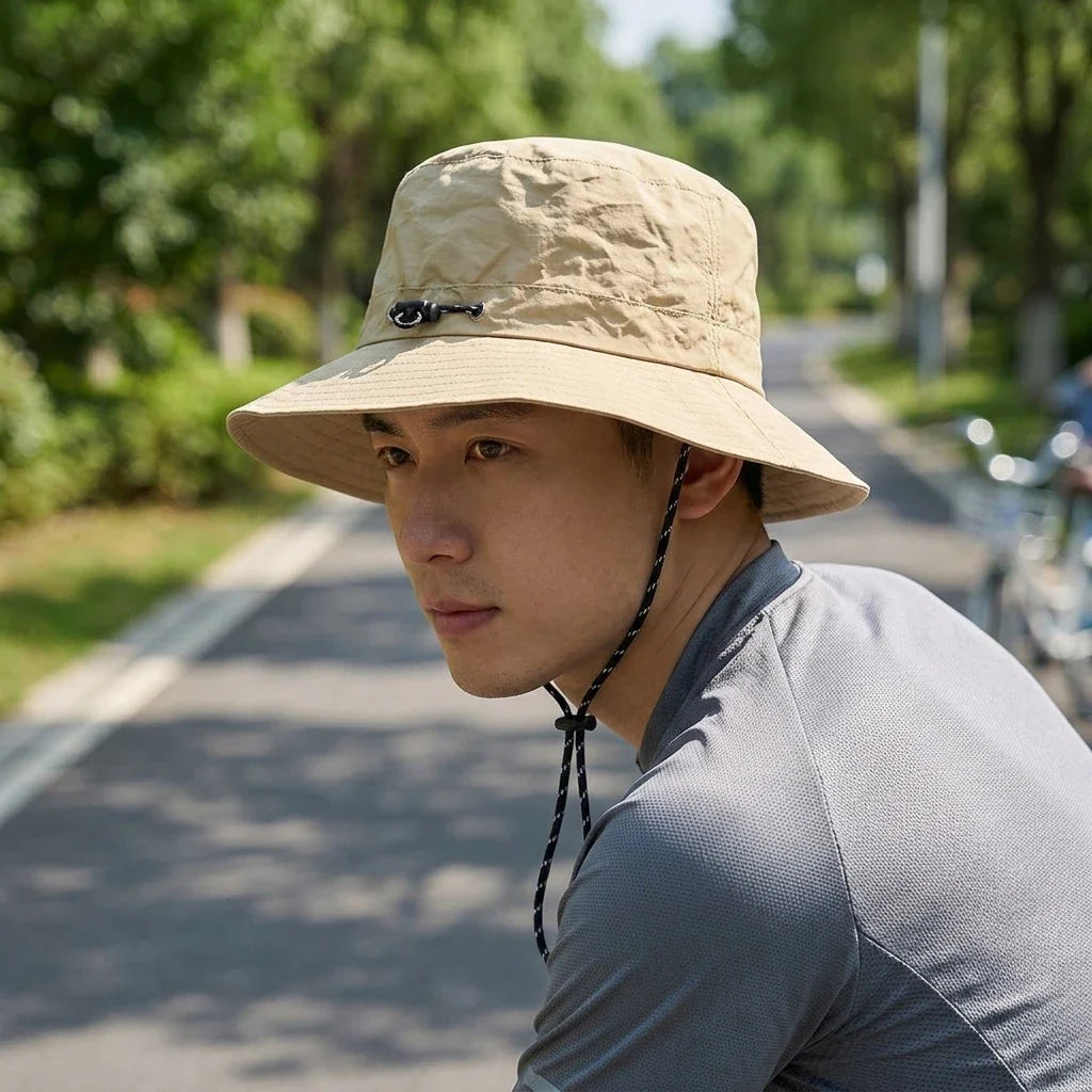 Men's Waterproof Foldable Sun Hat – Quick-Dry Hiking & Travel