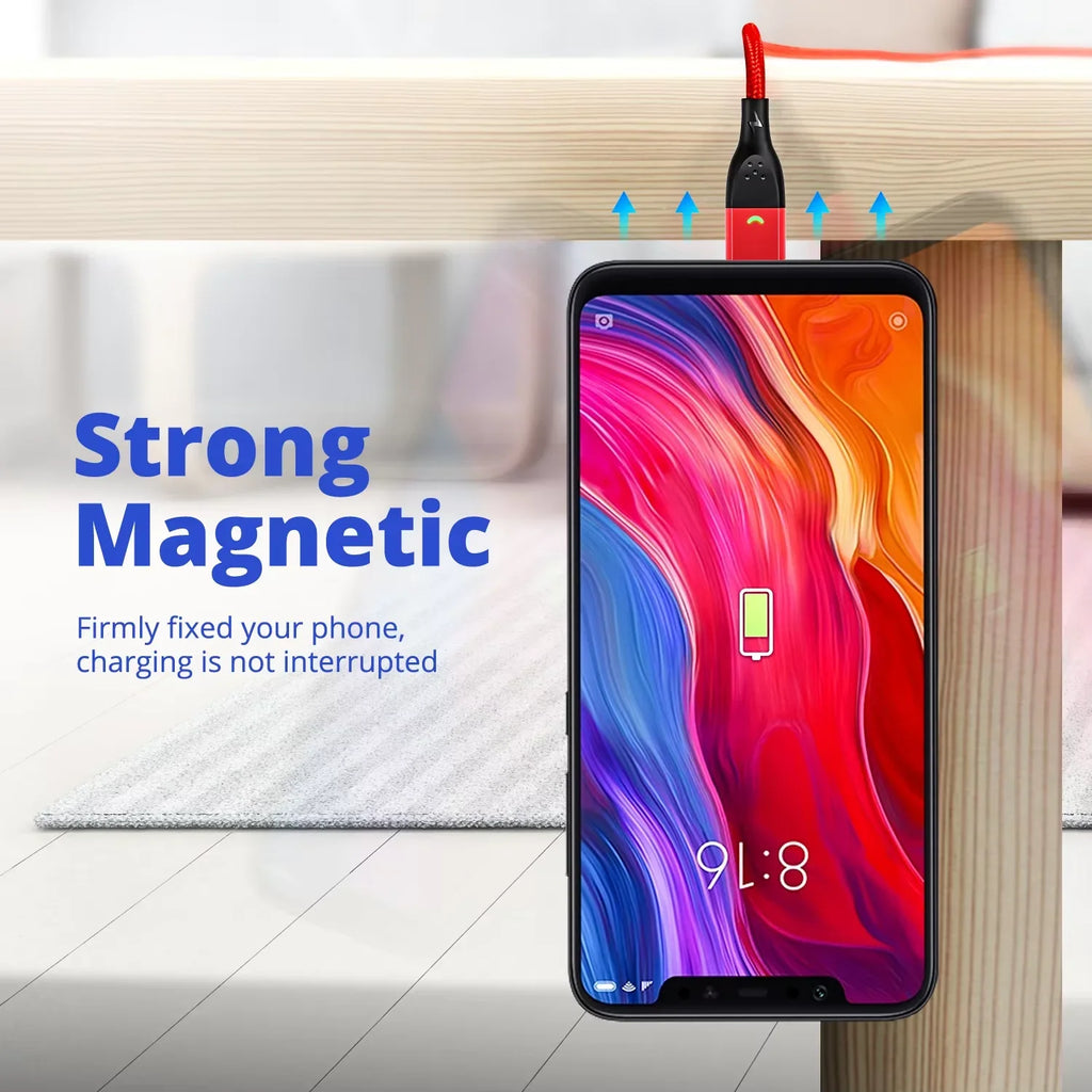 GUUGEI Magnetic USB-C & Micro USB Charging Cable for Android