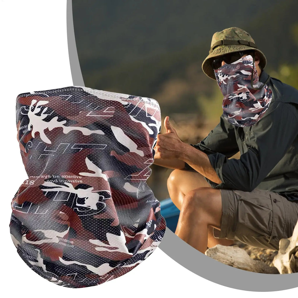 Ice Silk Face Gaiter – UV Protection & Windproof Head Wrap