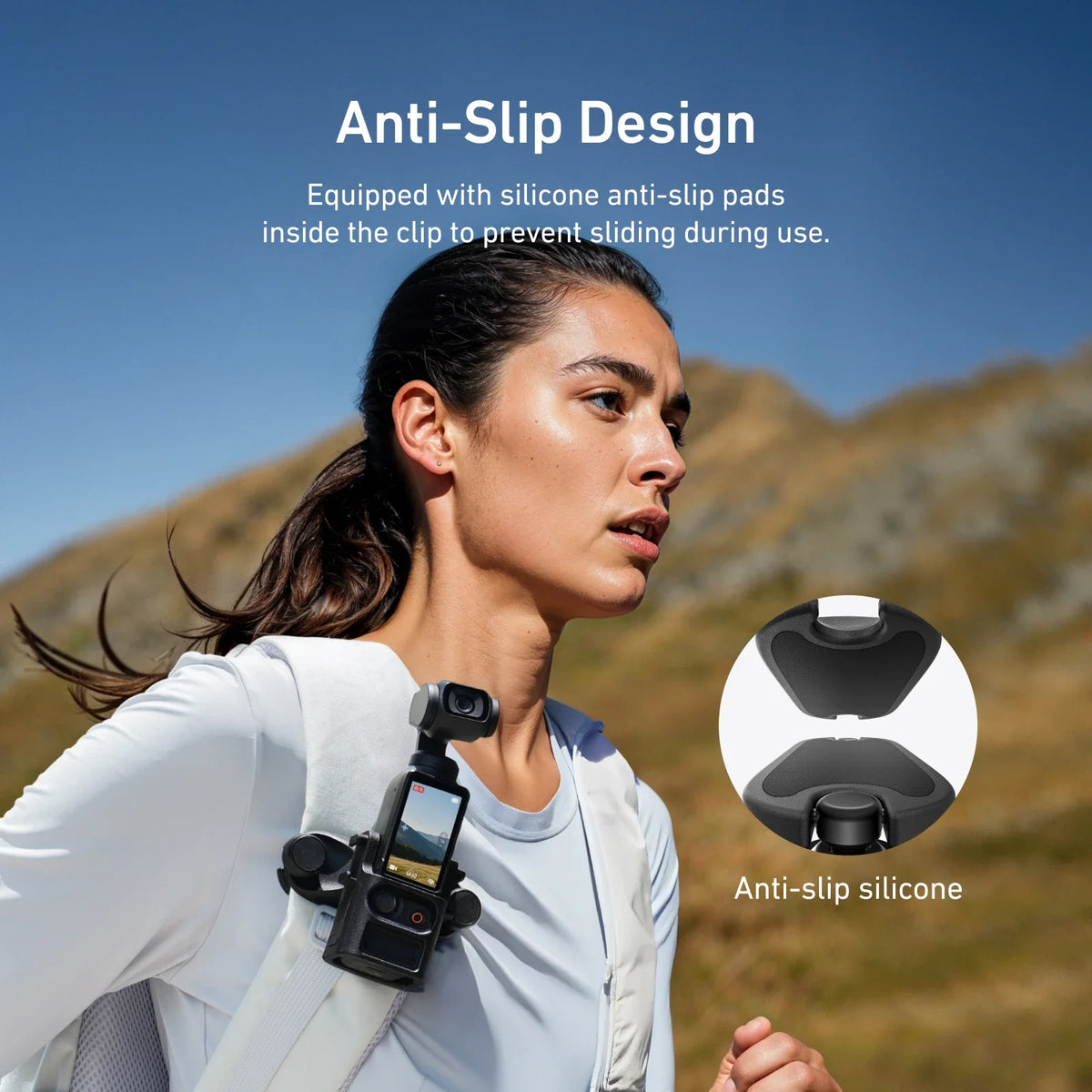 TELESIN Quick Release Backpack Mount DJI Pocket 3 Camera Accessories
