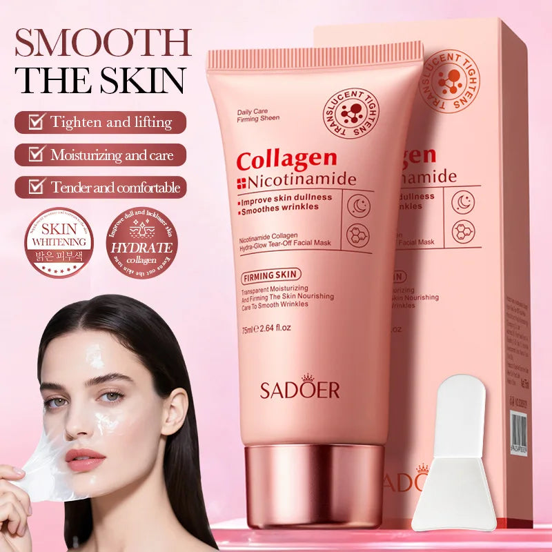 SADOER Niacinamide Collagen Deeply Hydrating Wrapping Peel Off Facial