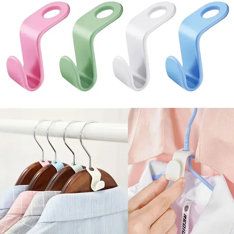 Cascading Clothes Hanger Hooks – Closet Organizer 10/20 Pcs