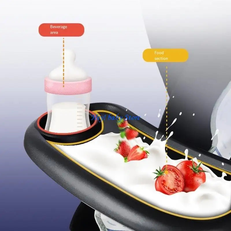 Universal Stroller Tray with Cup Holder | Non-Slip Pushchair Tray