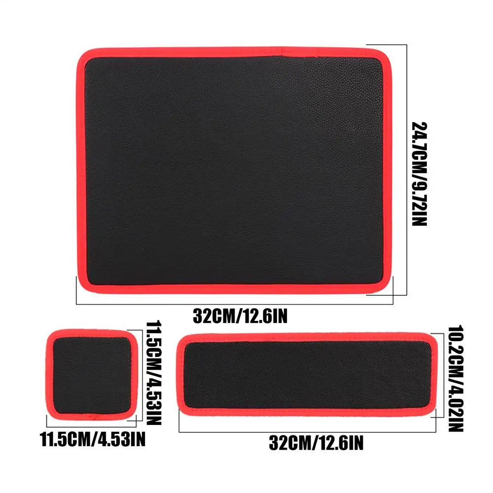3-Piece Magnetic Tool Mat | Heavy Duty PVC Parts Holder