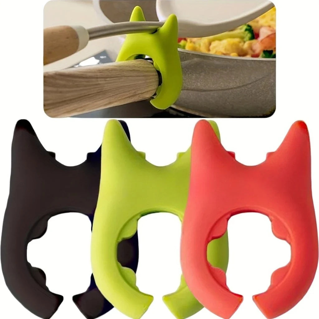 Silicone Spoon Rest & Heatproof Pot Clip | Utensil Holder