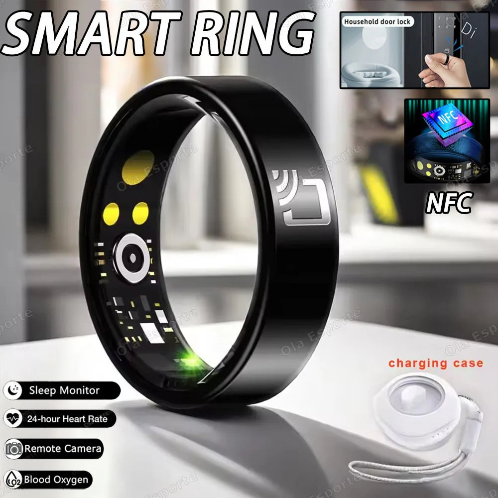 R20 Ceramic Smart Ring 2025 | NFC, Heart Rate & Sleep Tracker