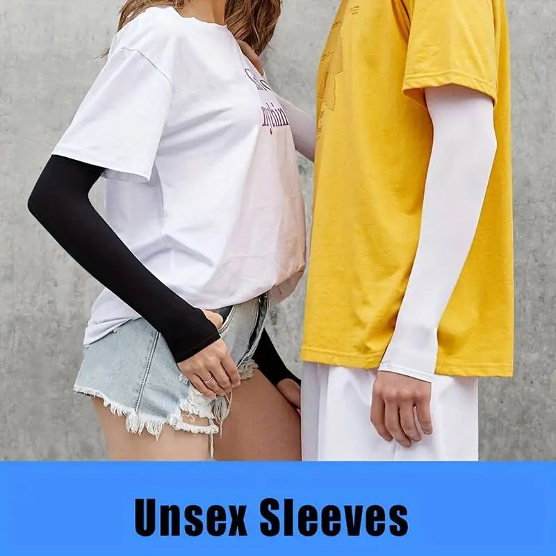 Women's Cooling Arm Sleeves – UV Sun Protection (1 Pair)