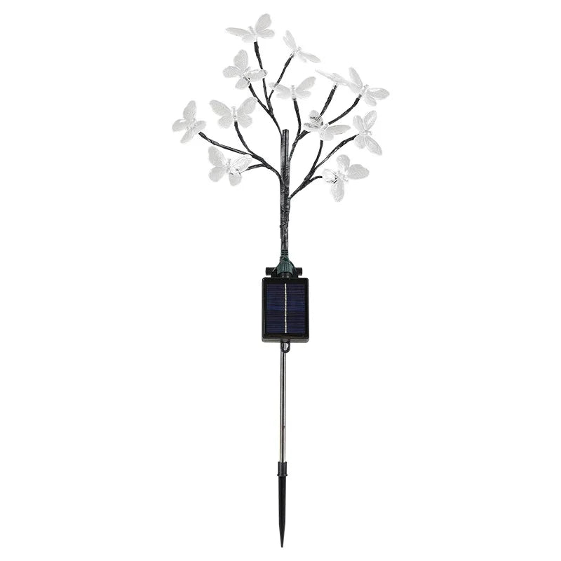Solar Butterfly Branch Light Firefly LED Garden Outdoor Lawn Lights