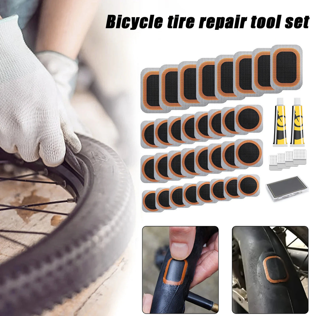 Cycling Tire Repair Kit – Bike, Motorcycle & Wheelchair