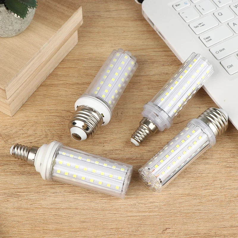 Versatile E27 E14 18W 20W 30W LED Lamp Corn Bulb AC85-265V No Flicker