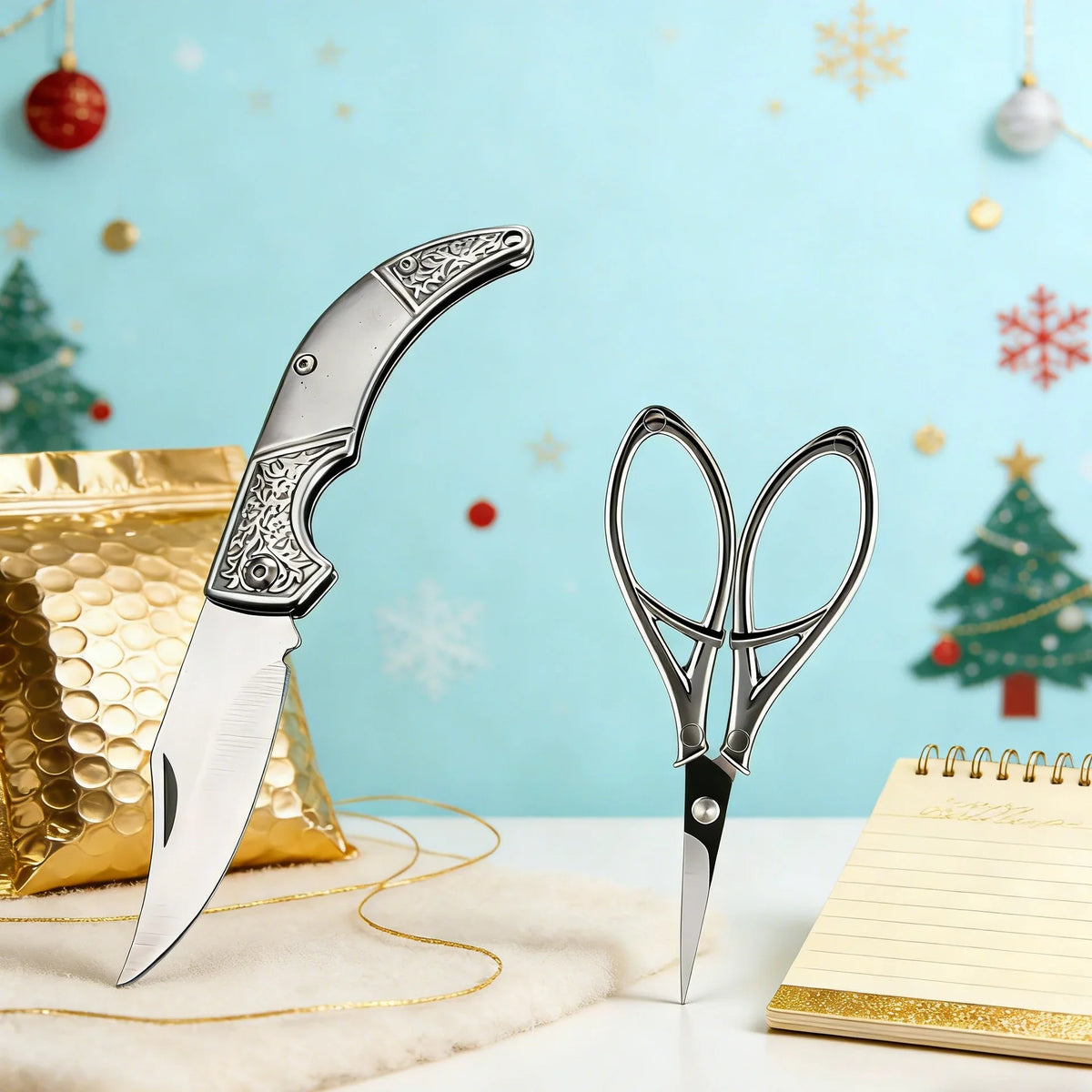 Folding Utility Knife & Embroidery Scissors – EDC Carry Tool